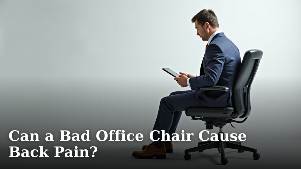 Can a Bad Office Chair Cause Back Pain?