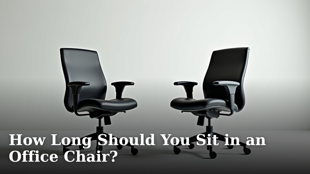 How Long Should You Sit in an Office Chair?
