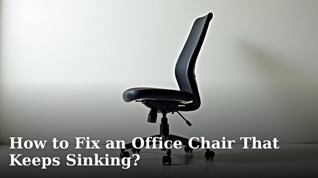 How to Fix an Office Chair That Keeps Sinking?