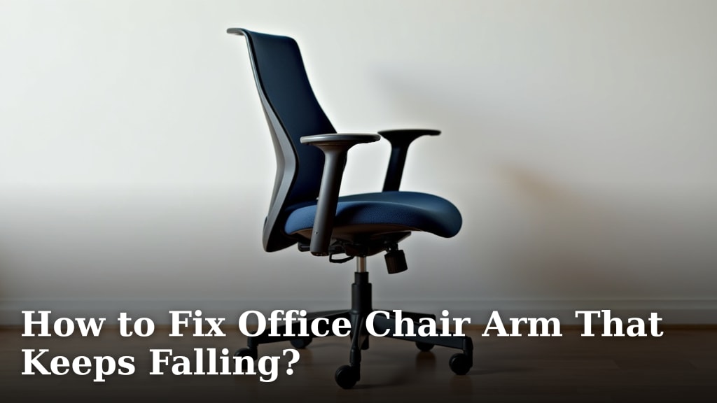 How to Fix Office Chair Arm That Keeps Falling?