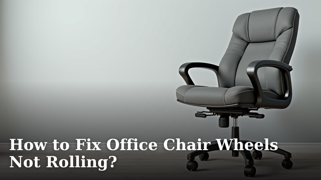 How to Fix Office Chair Wheels Not Rolling?