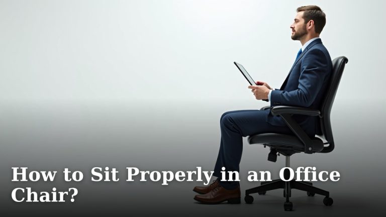 How to Sit Properly in an Office Chair?