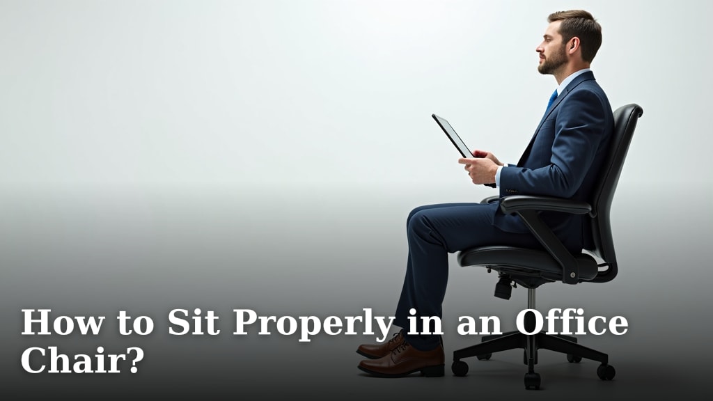 How to Sit Properly in an Office Chair?