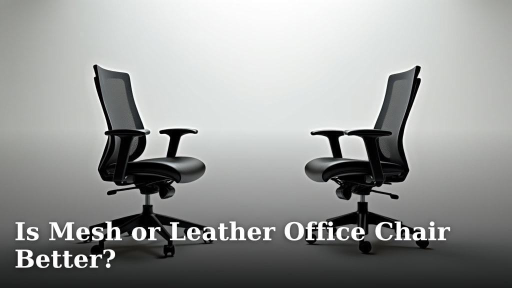 Is Mesh or Leather Office Chair Better?