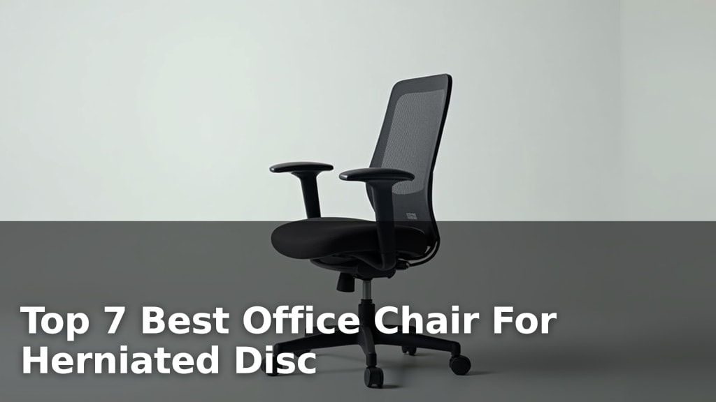 Top 7 Best Office Chair For Herniated Disc