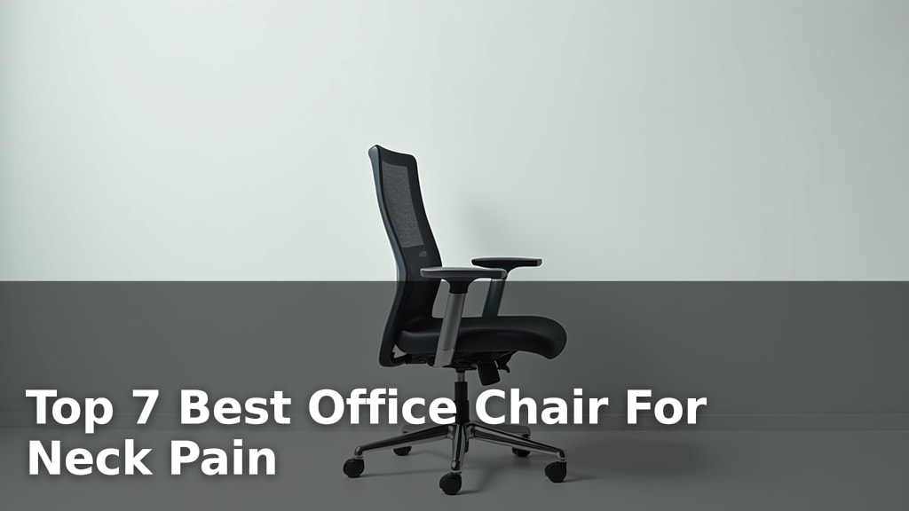 Top 7 Best Office Chair For Neck Pain