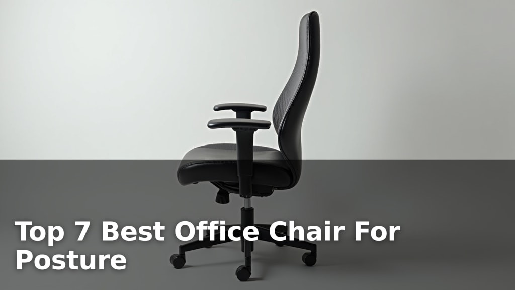 Top 7 Best Office Chair For Posture