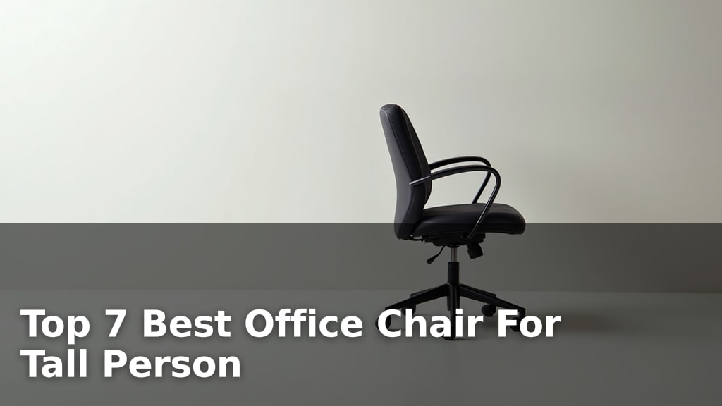 Top 7 Best Office Chair For Tall Person