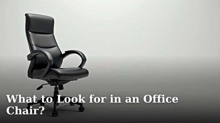 What to Look for in an Office Chair?