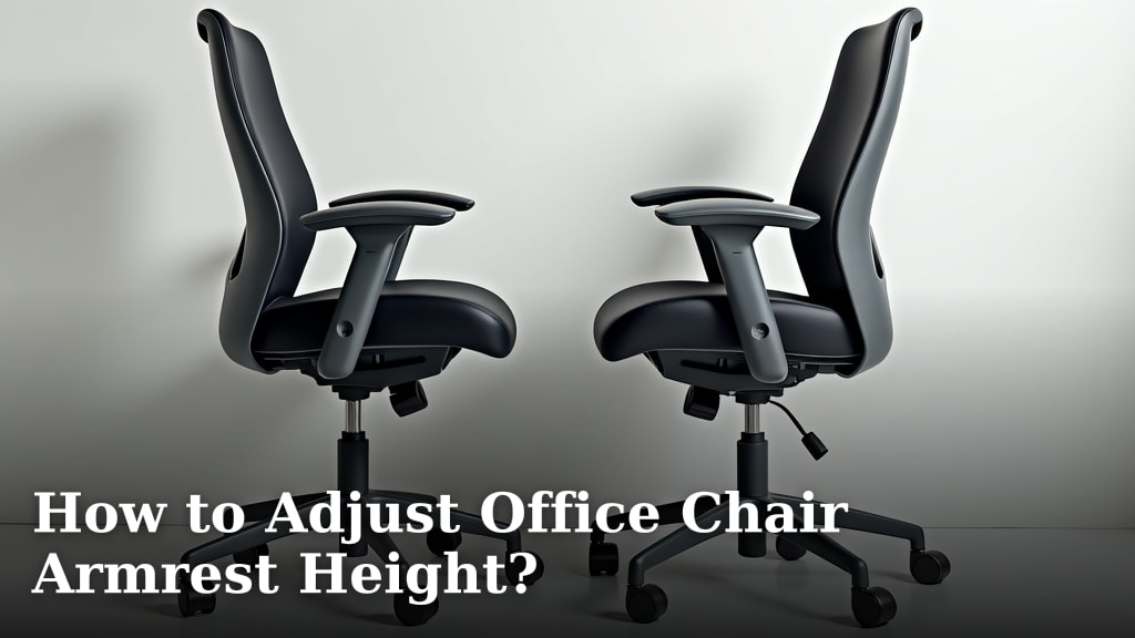 How to Adjust Office Chair Armrest Height?