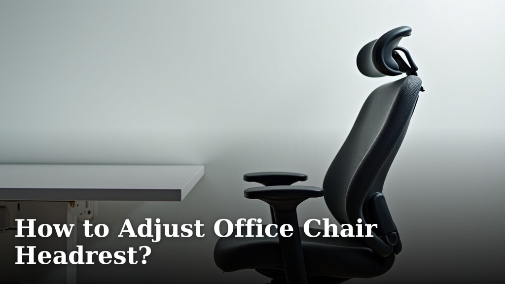 How to Adjust Office Chair Headrest?