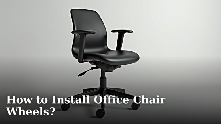 How to Install Office Chair Wheels?