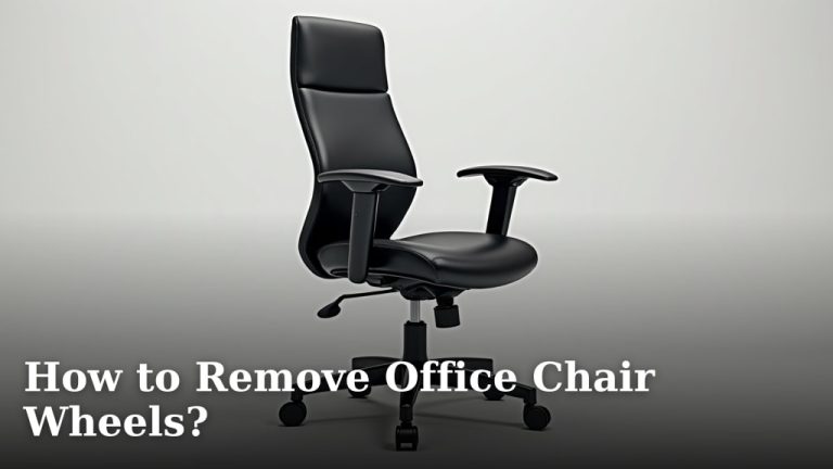 How to Remove Office Chair Wheels?