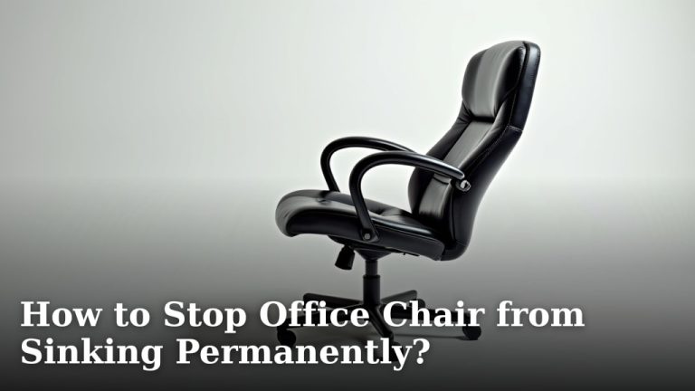 How to Stop Office Chair from Sinking Permanently?