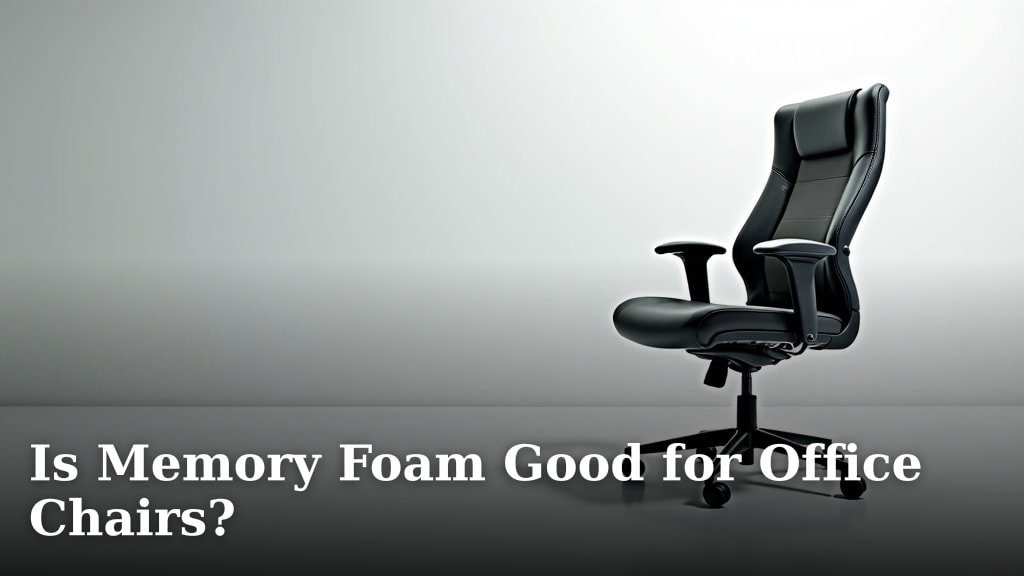 Is Memory Foam Good for Office Chairs?