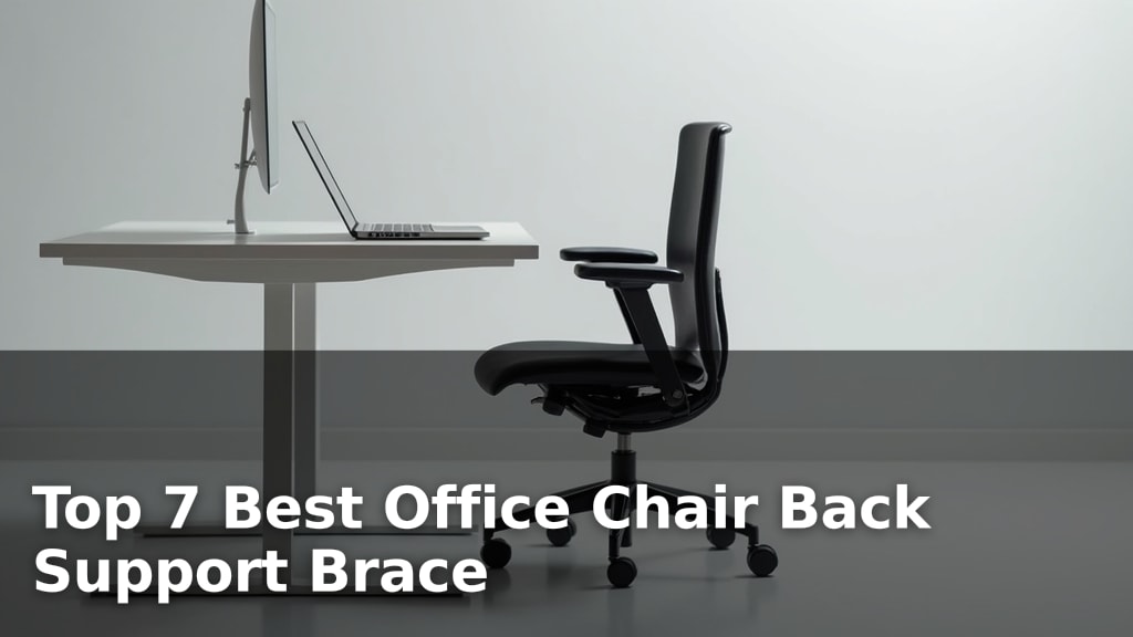 Top 7 Best Office Chair Back Support Brace