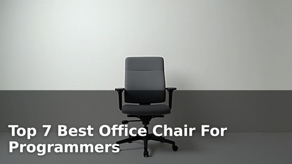 Top 7 Best Office Chair For Programmers