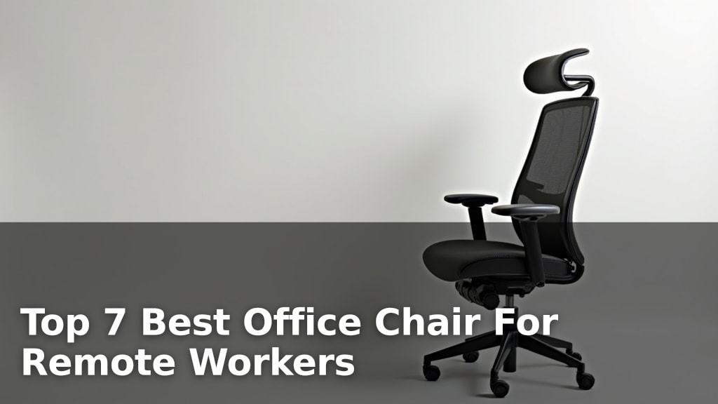 Top 7 Best Office Chair For Remote Workers