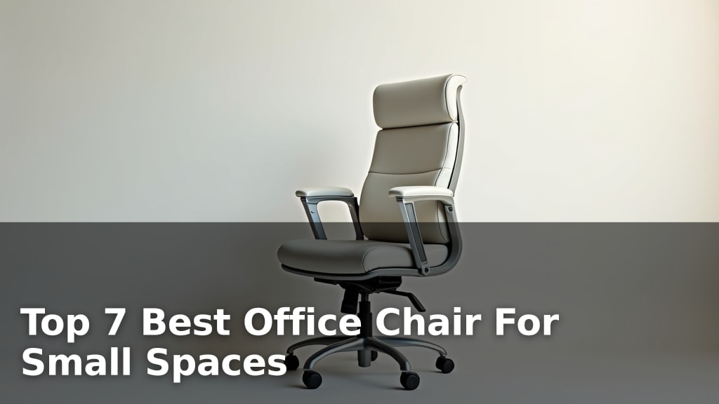 Top 7 Best Office Chair For Small Spaces