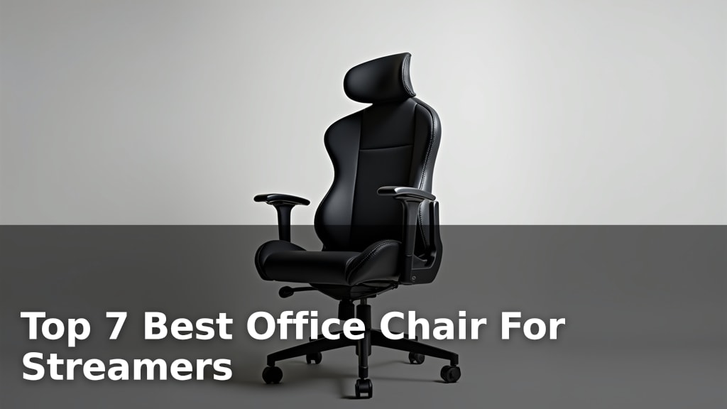 Top 7 Best Office Chair For Streamers