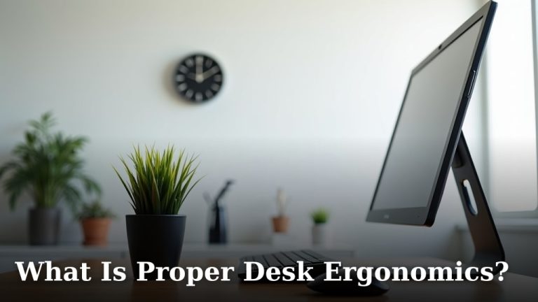 What Is Proper Desk Ergonomics?
