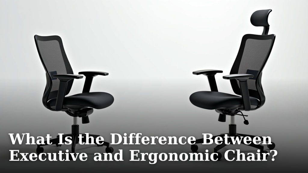 What Is the Difference Between Executive and Ergonomic Chair?