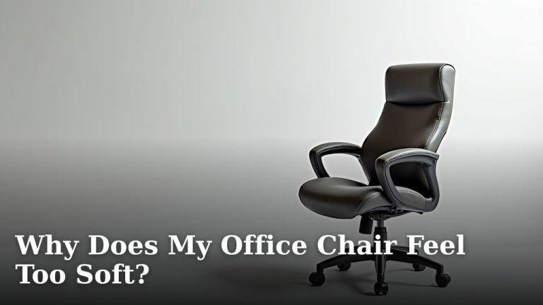 Why Does My Office Chair Feel Too Soft?