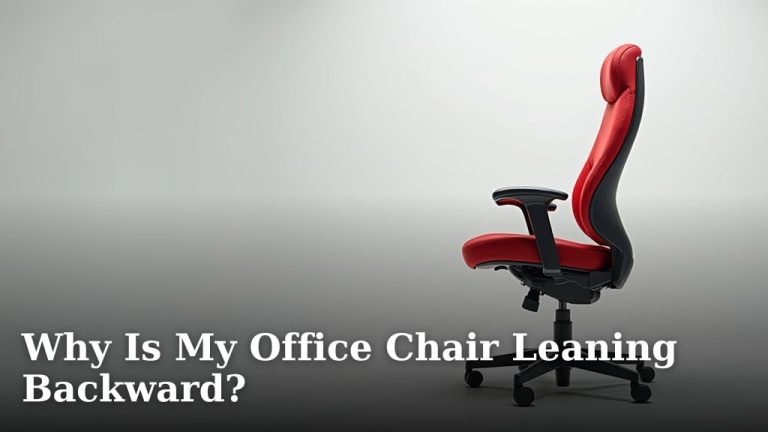 Why Is My Office Chair Leaning Backward?