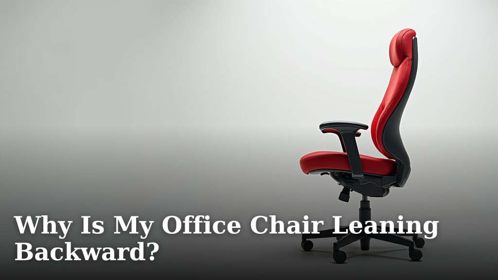 Why Is My Office Chair Leaning Backward?