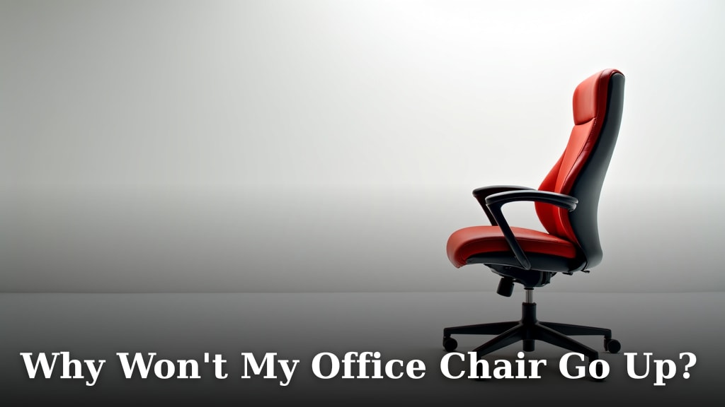 Why Won't My Office Chair Go Up?