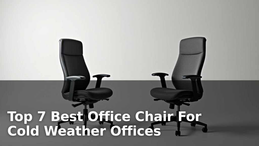 Top 7 Best Office Chair For Cold Weather Offices