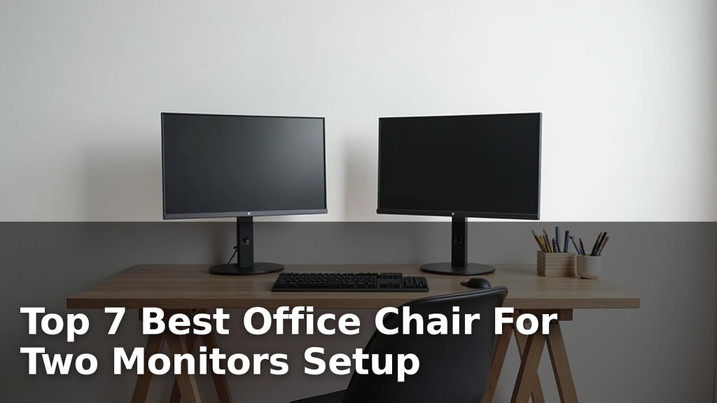 Top 7 Best Office Chair For Two Monitors Setup