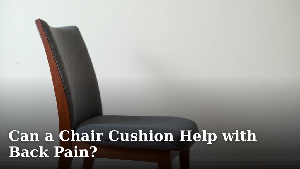 Can a Chair Cushion Help with Back Pain?