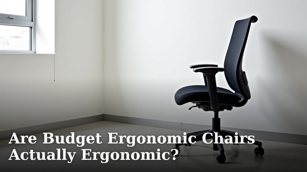 Are Budget Ergonomic Chairs Actually Ergonomic?