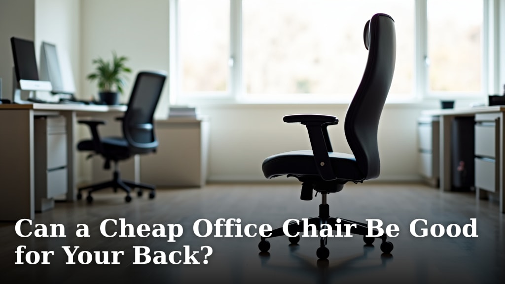 Can a Cheap Office Chair Be Good for Your Back?