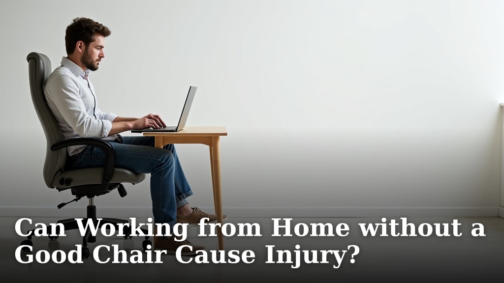 Can Working from Home without a Good Chair Cause Injury?