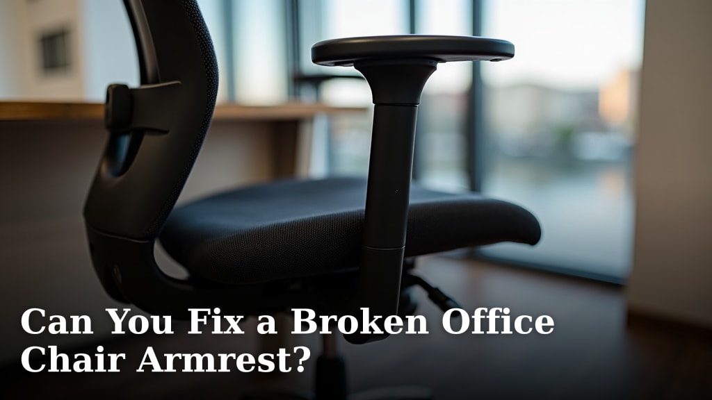 Can You Fix a Broken Office Chair Armrest?