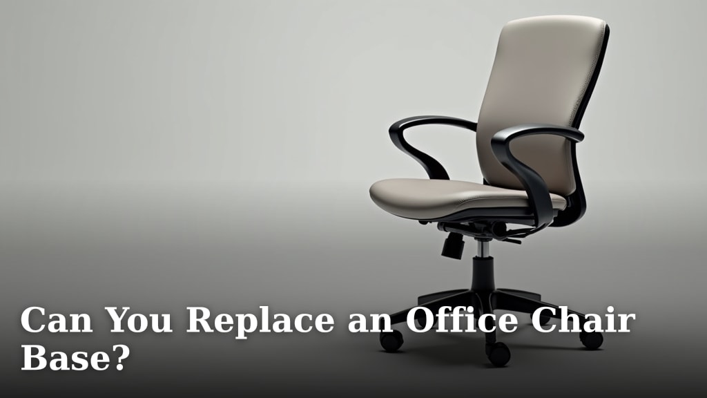 Can You Replace an Office Chair Base?