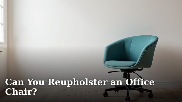 Can You Reupholster an Office Chair?