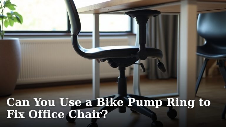Can You Use a Bike Pump Ring to Fix Office Chair?