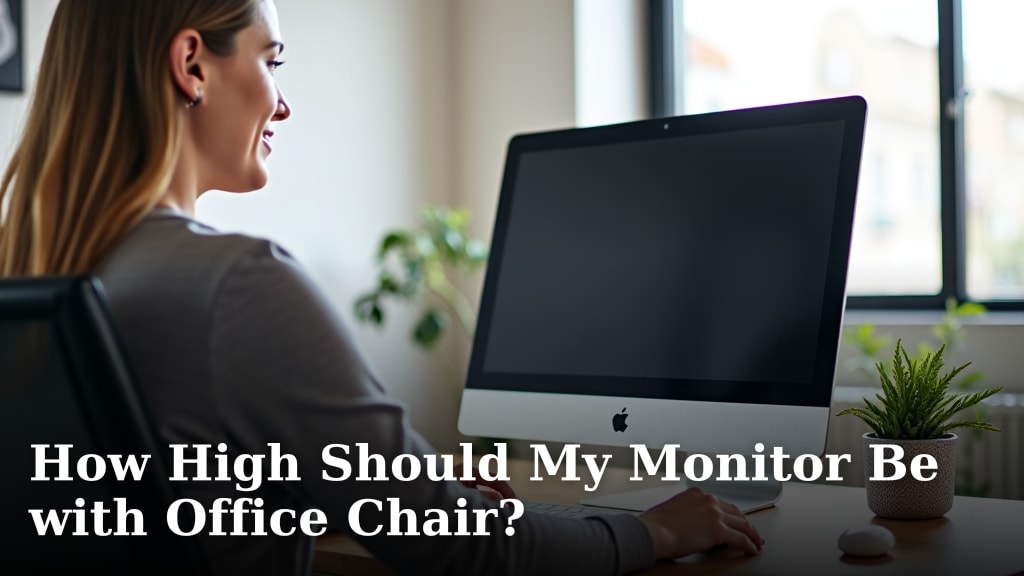 How High Should My Monitor Be with Office Chair?