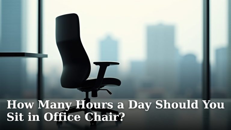 How Many Hours a Day Should You Sit in Office Chair?