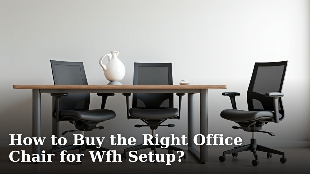 How to Buy the Right Office Chair for Wfh Setup?