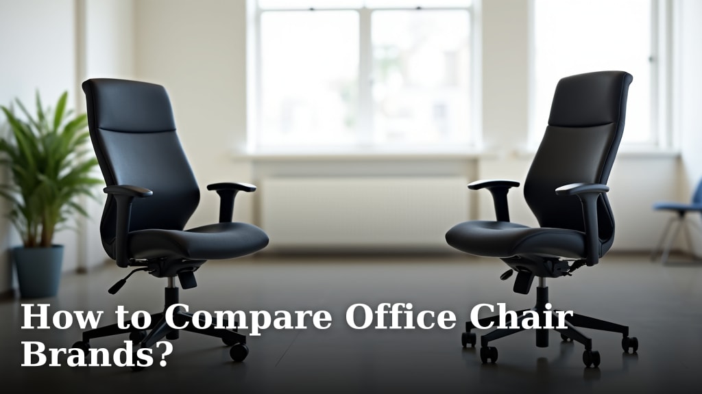How to Compare Office Chair Brands?