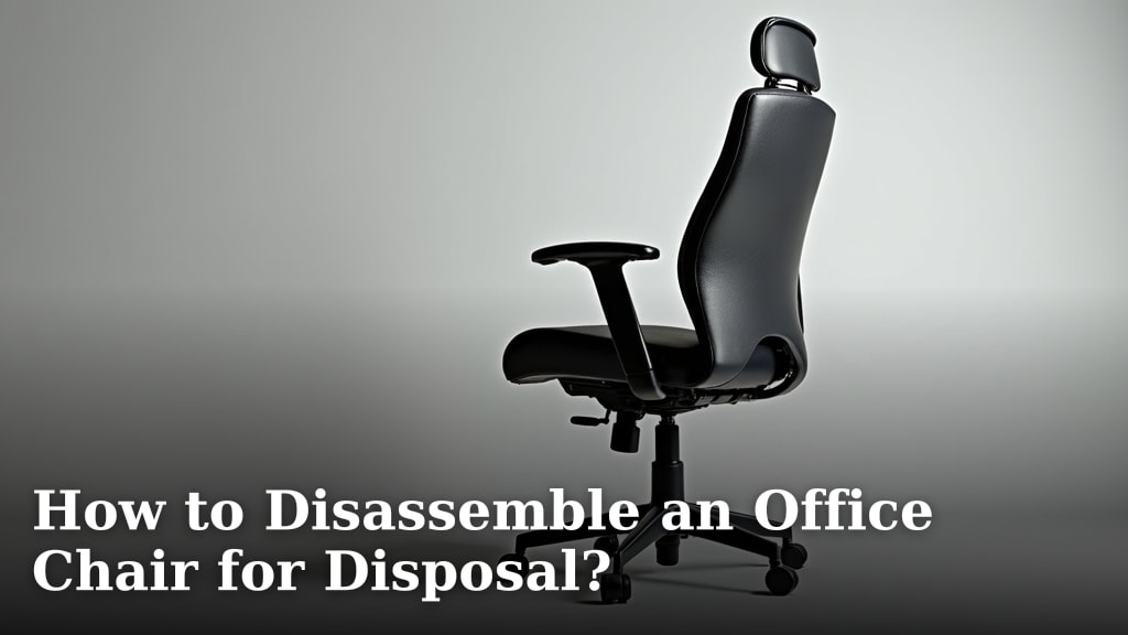 How to Disassemble an Office Chair for Disposal?