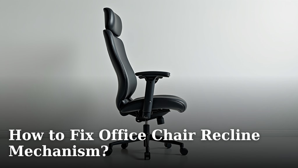 How to Fix Office Chair Recline Mechanism?