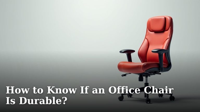 How to Know If an Office Chair Is Durable?