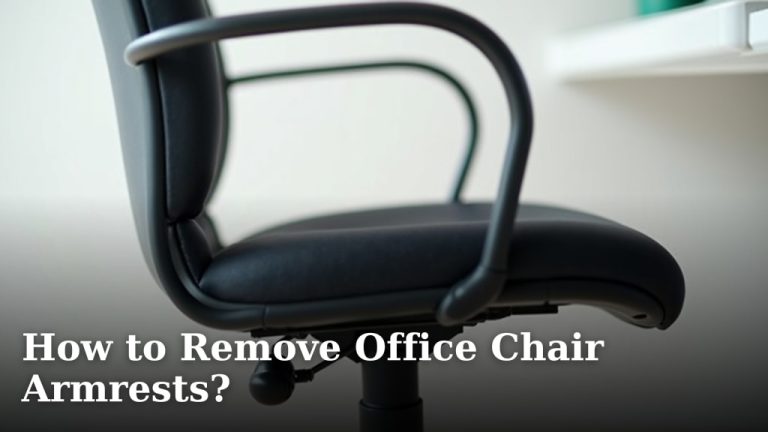How to Remove Office Chair Armrests?