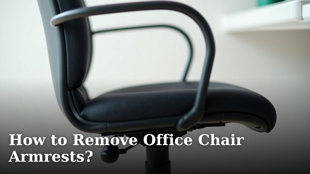 How to Remove Office Chair Armrests?