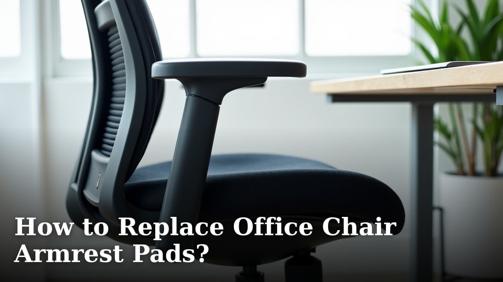 How to Replace Office Chair Armrest Pads?